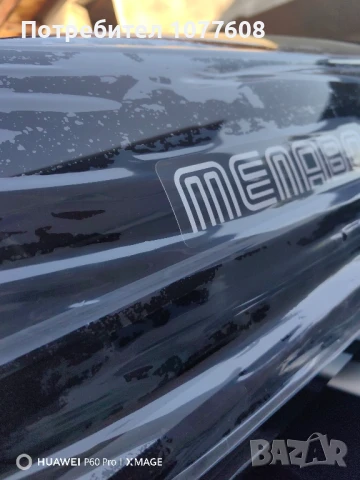 Автобокс Menabo Mania 460L Black Duo, Max 75кг, 1950x360x790мм , снимка 2 - Аксесоари и консумативи - 50996985