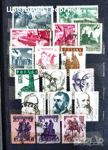 Малък класьор с марки/Полша . Колумбия/, снимка 5 - Филателия - 48175285