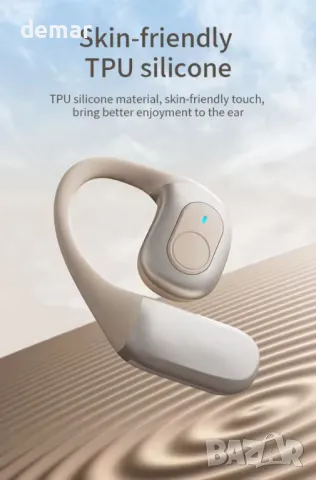 Daw J13 3D Sound Безжични слушалки, Bluetooth V5.3, OWS технология с калъф за зареждане, сребристи, снимка 6 - Безжични слушалки - 49623525