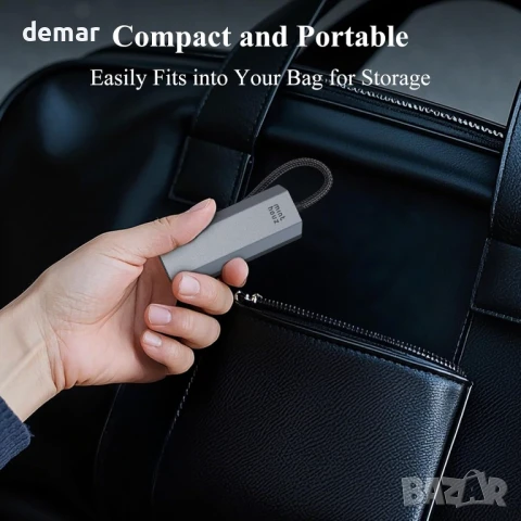 Minthouz USB C към Ethernet адаптер, 5G кабелен мрежов адаптер, снимка 10 - Друга електроника - 50837150