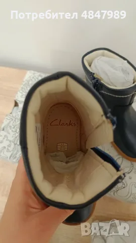 Детски кожени боти Clarks, снимка 4 - Детски боти и ботуши - 56117699