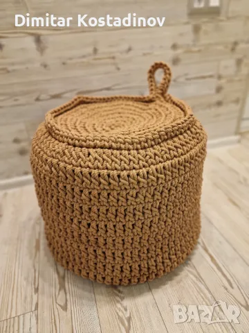 Пуф Макраме за плаж , бар , ресторант или градина, снимка 5 - Дивани и мека мебел - 48804789