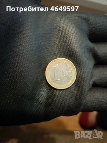 рядко 1€ от Гърция с фабричен дефект., снимка 2 - Нумизматика и бонистика - 53356155