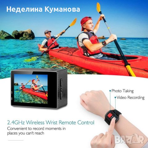 🧨 Z322 ЕКШЪН КАМЕРА 4K HD WI-FI С ДИСТАНЦИОННО, снимка 2 - Друга електроника - 41326591