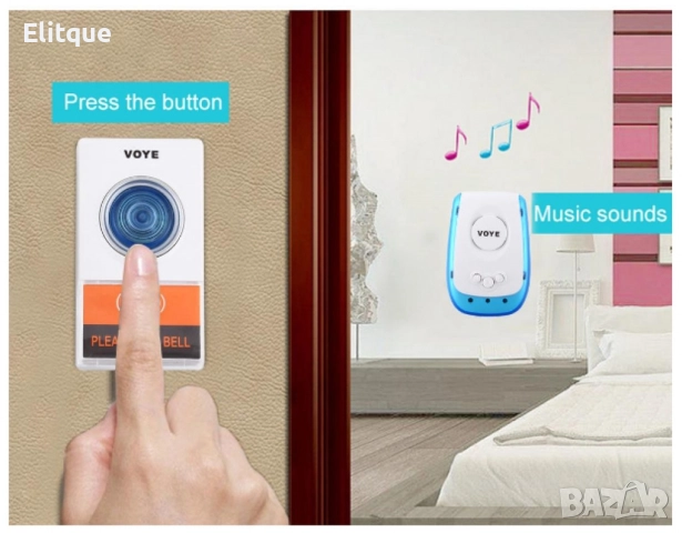 Безжичен звънец, снимка 3 - Други - 52839327