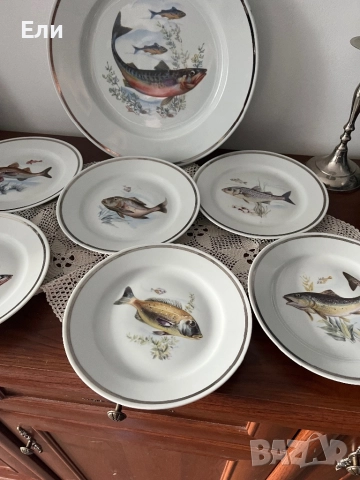 Български рибен сервиз “КИТКА”, снимка 3 - Сервизи - 52403618