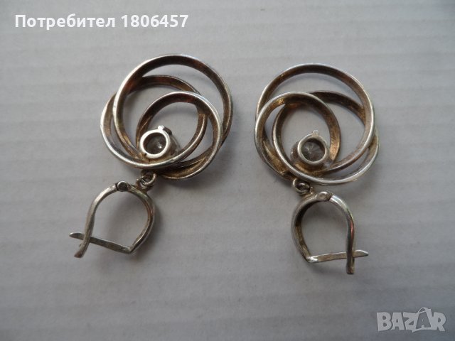 сребърни обеци, снимка 2 - Обеци - 39151013
