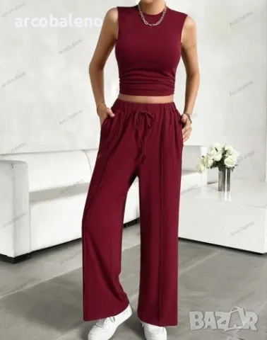 Дамски ежедневен комплект от две части, 5цвята , снимка 6 - Комплекти - 49422053