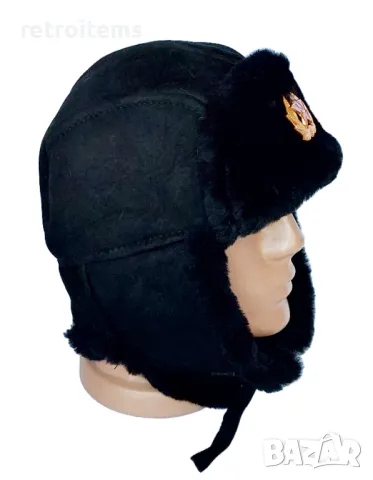 Руски, съветски шлемофон от фина агнешка естествена кожа., снимка 6 - Колекции - 47730809