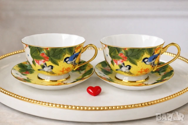 Голямо Намаление за 8-ми март на чаши и комплекти за кафе костен порцелан , снимка 9 - Подаръци за юбилей - 43694999