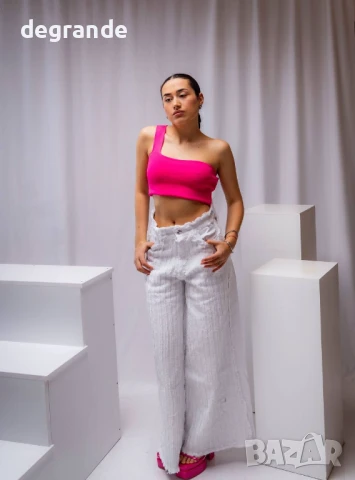 Дамски Топ цвят циклама, снимка 3 - Корсети, бюстиета, топове - 50905281