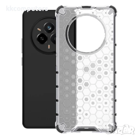 Realme 14 Pro 5G Силиконов Калъф Honeycomb TPU и Протектор, снимка 7 - Калъфи, кейсове - 50745532