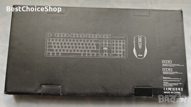 Гейминг RedThunder безжичен комплект клавиатура + мишка (бял), снимка 2 - Клавиатури и мишки - 53459374