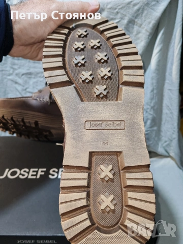 Мъжки боти от естествена кожа Josef Seibel №44, снимка 9 - Мъжки боти - 53070868