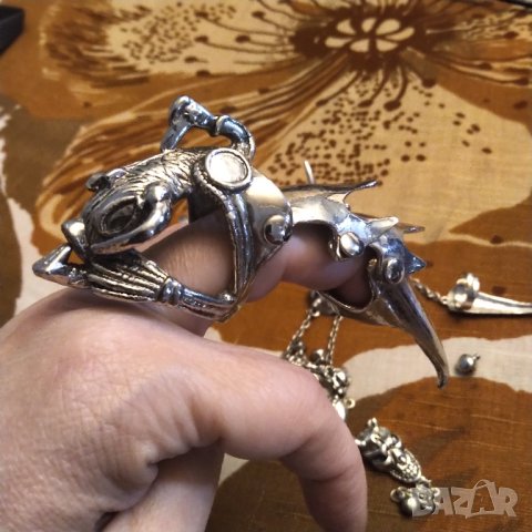 Метълски бижута гривна и пръст КОЛЕДНО НАМАЛЕНИЕ 