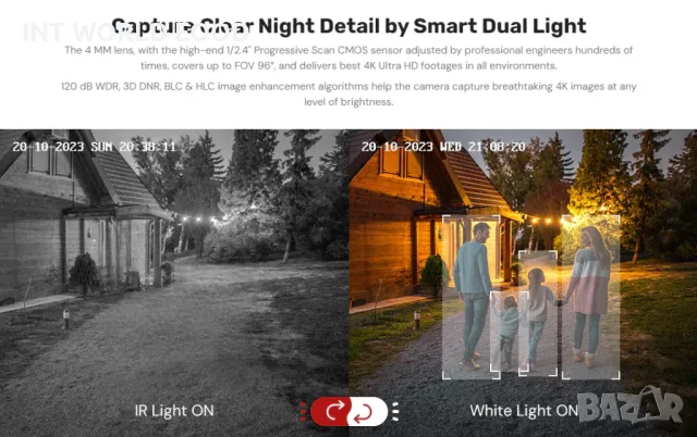 ANNKE C800 4K Външна PoE IP Bullet HIKVISION Камера , снимка 2 - HD камери - 50322414