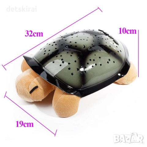 нощна лампа костенурка, снимка 3 - Музикални играчки - 52280726