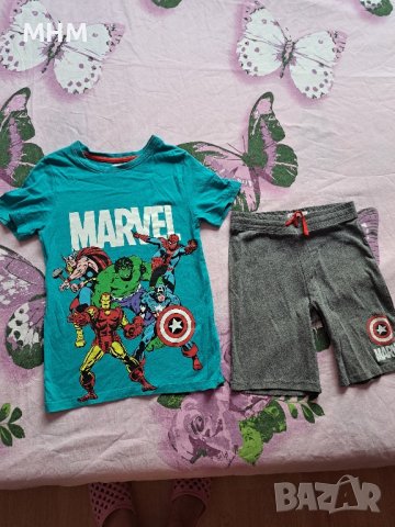 Комплектче H&M 128, снимка 2 - Детски тениски и потници - 42373906