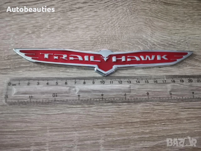 Jeep Trailhawk червена емблема голям размер, снимка 3 - Аксесоари и консумативи - 50513838