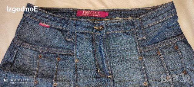 Л маркова къса дънкова пола Forecast Jeans, снимка 3 - Поли - 41340741