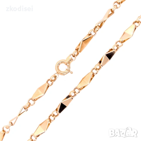 Златен синджир 11,44гр. 63,0см. 14кр. проба:585 модел:37059-1