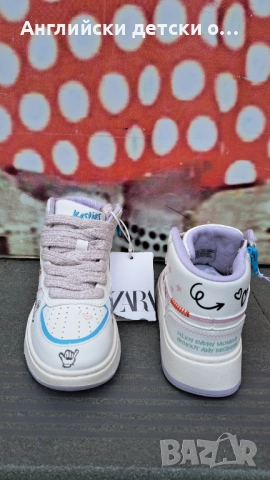 Английски детски кецове-Zara, снимка 8 - Детски обувки - 51496145