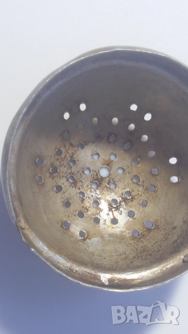 Ретро цедка/яйце за чай с чашка, снимка 12 - Антикварни и старинни предмети - 51708921