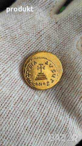 Златен солид на император Констанс II - Replica, снимка 3 - Нумизматика и бонистика - 41627930