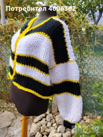 ръчно изплетена жилетка , снимка 5 - Жилетки - 52117126