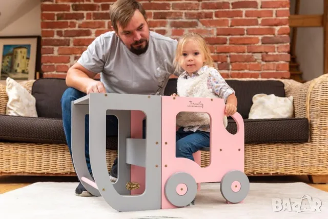 Помощна кула Монтесори 2в1, снимка 10 - Мебели за детската стая - 47986401