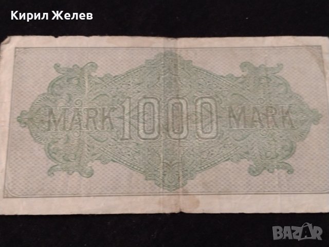 РАЙХ БАНКНОТА 1000 марки 1922г. Германия УНИКАТ ЗА КОЛЕКЦИОНЕРИ 36811, снимка 8 - Нумизматика и бонистика - 39898915