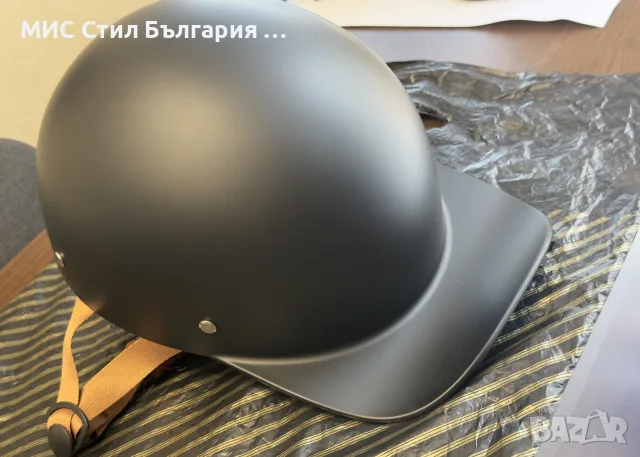 Каска за мотоциклет тип канче с козирка и слюда, снимка 11 - Аксесоари и консумативи - 56078268