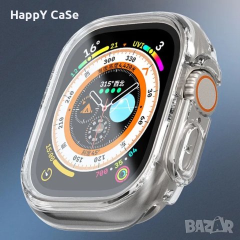 Apple Watch / Ultra / SE 2022 / Series 8 / Твърд удароустойчив кейс с протектор, снимка 3 - Смарт гривни - 41060907