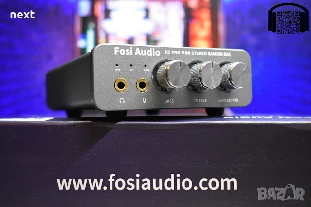 Fosi Audio K5 Pro висококачествен ДАK DAC, усилвател за слушалки и външна звукова карта, снимка 3 - Ресийвъри, усилватели, смесителни пултове - 53778829