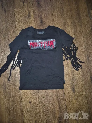 ♡Philipp Plein тениска с ресни