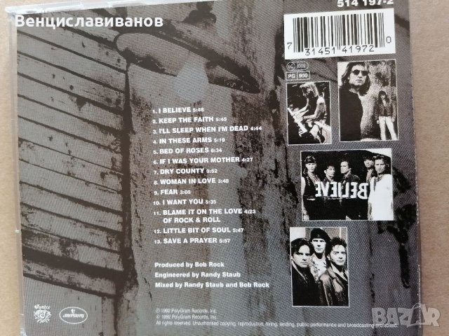BON JOVI - keep The fait / ОРИГИНАЛЕН диск , снимка 6 - CD дискове - 39913555
