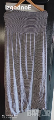 ХЛ дълга плажна еластична рокля, снимка 4 - Рокли - 41421484