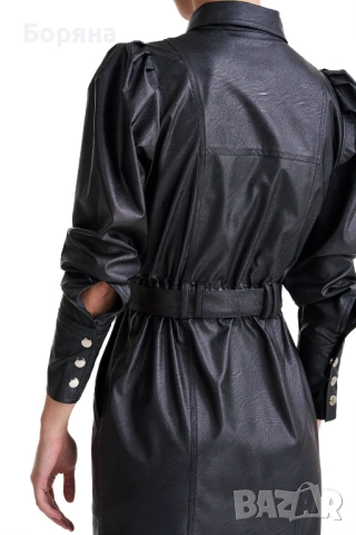 Other Theory нова с етикет 2 в 1 рокля тренч от еко кожа, снимка 4 - Рокли - 52815853