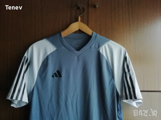 Adidas Tiro 23 Competition Training оригинална сива мъжка тениска фланелка Адидас , снимка 4 - Тениски - 52989079