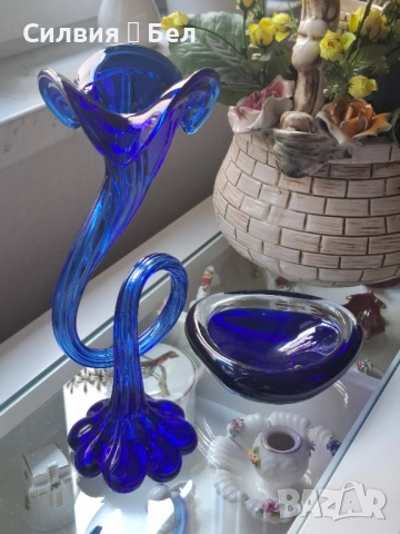 Елегантна винтидж ваза , снимка 6 - Вази - 51626919