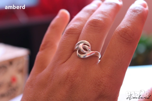 Сребърен пръстен - модел КR244, снимка 2 - Пръстени - 53732318