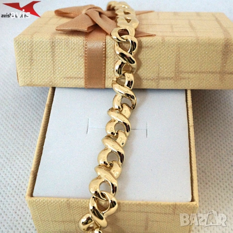 Гривна с 14К златно покритие 234845, снимка 2 - Гривни - 53211104