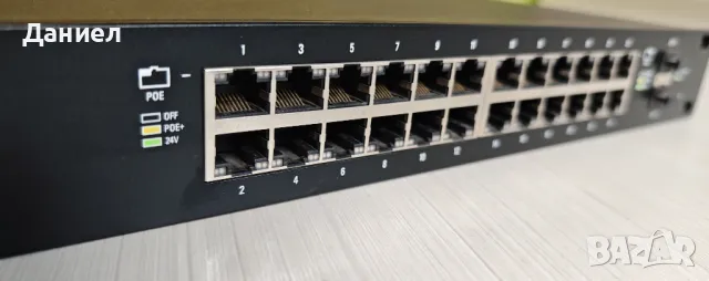 24 портов гигабитов PoE+ switch Ubiquiti EdgeSwitch 24 500W, снимка 3 - Суичове - 49934442