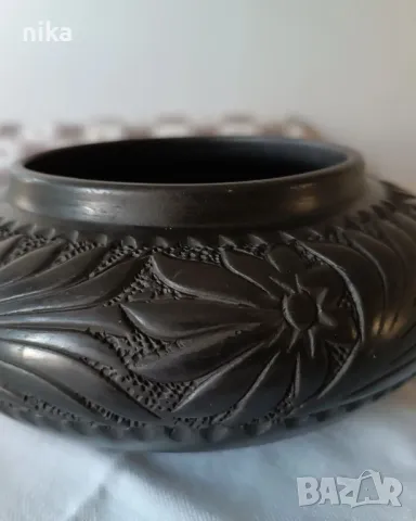 Винтидж керамична купа от Румъния, ръчна изработка, снимка 5 - Антикварни и старинни предмети - 47891180