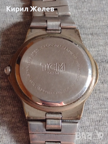Оригинален мъжки часовник TSM QUARTZ WATER RESIST с красива верижка стилен дизайн - 15224, снимка 3 - Мъжки - 36242830