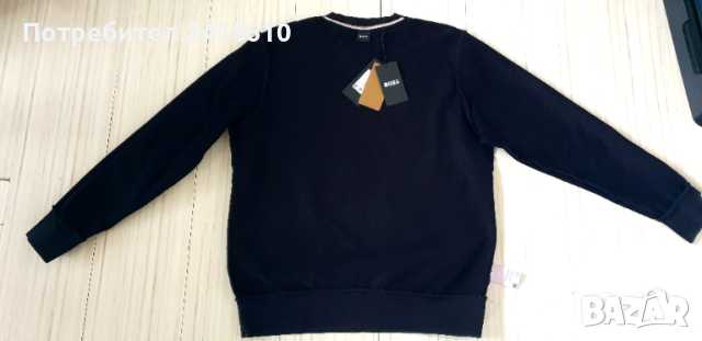 Hugo Boss Soleri 06 Cotton Мens Size M НОВО! ОРИГИНАЛ! Мъжка Блуза Суичър, снимка 4 - Блузи - 52455860