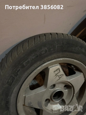 Джанти- алуминиеви 13 цола с гуми BFGoodrich- 165/70/R13, снимка 6 - Гуми и джанти - 53060941