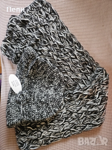 Комплект шапка и шал, снимка 5 - Шапки - 52554961