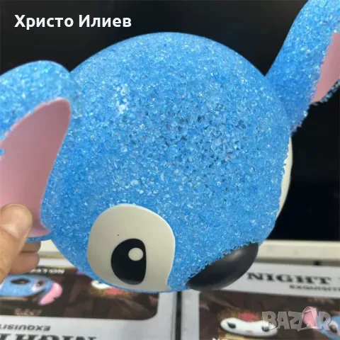 Стич синя настолна лампа Disney Stitch, снимка 10 - Настолни лампи - 49289580