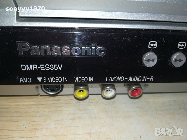 PANASONIC DMR-ES35V DVD RECORDER-ВНОС SWISS 0510231622, снимка 6 - Плейъри, домашно кино, прожектори - 42447104